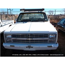 1985 CHEVROLET C/K 20 PICKUP ~ 66,930 MILES VIN: 1GCEC24H9FS181167, REGULAR CAB PICKUP, 2 DOOR, 5.0L