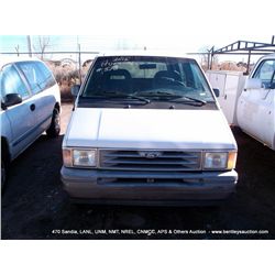 1996 FORD AEROSTAR MINI-VAN ~ 38,991 MILES VIN: 1FMCA11UXTZB35502, MINI-VAN, RWD, V6, 3.0L 3 KEYS TI