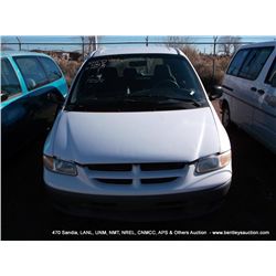 2000 DODGE CARAVAN MINI-VAN ~ 67,625 MILES VIN: 2B4GP25G7YR768343, MINI-VAN, FWD, V6, 3.3L  3 KEYS T