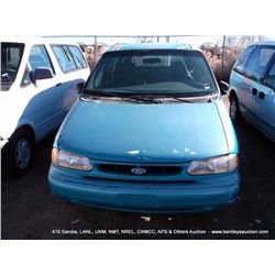 1995 FORD WINDSTAR MINI-VAN ~ 60,587 MILES VIN: 2FMDA514XSBA22503, MINI-VAN, FWD, V6, 3.8L 8 KEYS TI