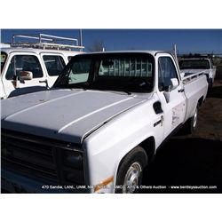 1985 CHEVROLET C/K 20 PICKUP ~ 74,532 MILES VIN: 1GCEC24H6FS181059, REGULAR CAB, 2WD, GASOLINE, 8 CY