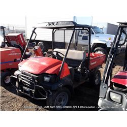 KAWASAKI MULE 4WD, 2302 MILES NO KEYS