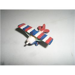 VINTAGE WWII RARE FAT BOY TOY AIRPLANE MICRO STAMPED *FOKKER 3-MADE IN WEST GERMANY* VALUE $65.00+!!