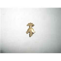 VINTAGE WWI EXTREMELY MILITARY HAT/LAPEL BADGE *HELMET-NOT SURE WHICH COUNTRY* UNIFORM PIN BADGE!!