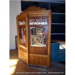 WOOD & GLASS DISPLAY RACK