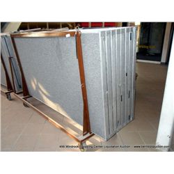 4-WHEEL PARTITION CART W/ PARTITIONS