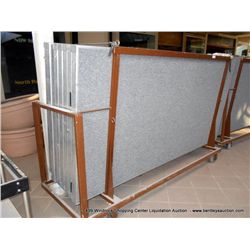4-WHEEL PARTITION CART W/ PARTITIONS