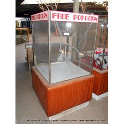 WOOD & GLASS DISPLAY UNIT