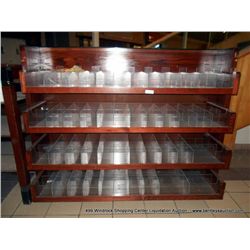 WOOD & PLASTIC DISPLAY UNIT