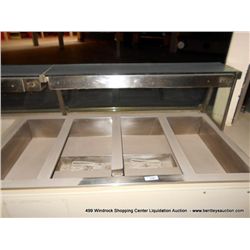 STAINLESS FOOD COOLER W/ GLASS