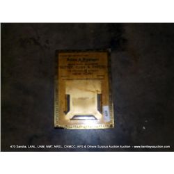 METAL CALENDAR PAD HOLDER, KELTON & KIPPINGER