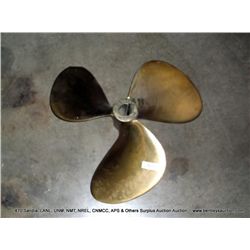LARGE OLD BRASS BOT PROPELLER
