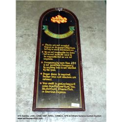 TGIF RULES OF THE HOUSE SIGN