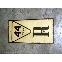 44 TENN R ROAD MARKER SIGN