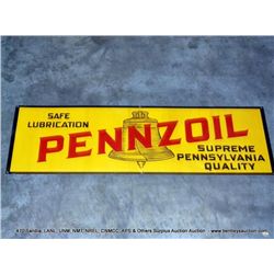PENNZOIL METAL SIGN