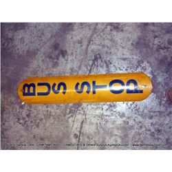 BUS STOP METAL SIGN