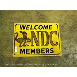 NDC MEMBERS WOODEN SIGN