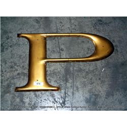 "P" METAL LETTER
