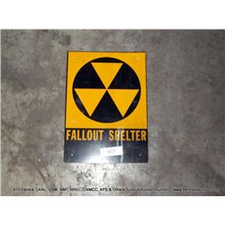 FALLOUT SHELTER METAL SIGN