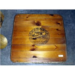 "WAHBASH SCREEN DOOR COMPANY" WOODEN SIGN