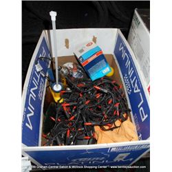 BOX: ASSORTED LIGHT BULBS & MISCELLANEOUS