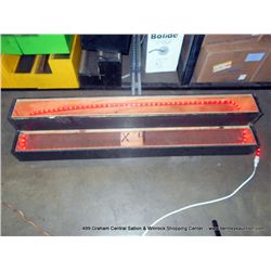 BLACK WOODEN BAR LIGHT FRAMES 4X MONEY