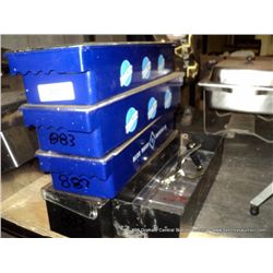 3 BLUE MOON & 2 CROWN ROYAL BAR CONDIMENT ORGANIZERS