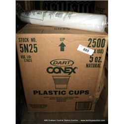 BOX: DART 5 OZ. PLASTIC CUPS-250 COUNT