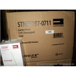 BOX: CHOICE JUMBO STRAWS-12,000 PER BOX