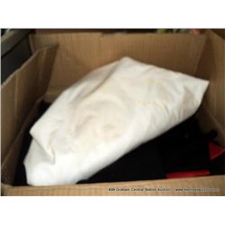 BOX: ASSORTED BED SHEETS