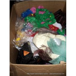 BOX: ASSORTED HALLOWEEN DECORATIONS