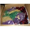 Image 1 : BOX: MARDI GRAS BEADS & 4TH OF JULY DECORATIONS