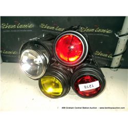 SET: 4 COLORED LIGHTS