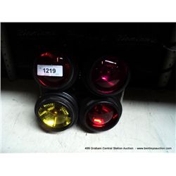 SET: 4 COLORED LIGHTS