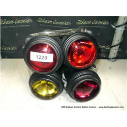 SET: 4 COLORED LIGHTS