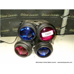 SET: 4 COLORED LIGHTS