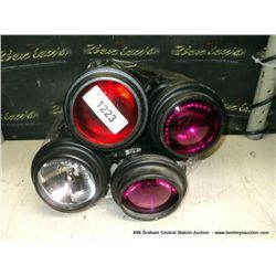 SET: 4 COLORED LIGHTS