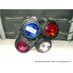 SET: 4 COLORED LIGHTS