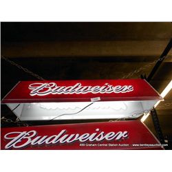BUDWIESER POOL TABLE LIGHT-RED