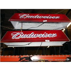 BUDWIESER POOL TABLE LIGHT-RED