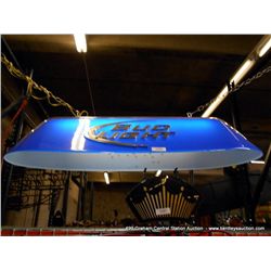 BUD LIGHT BLUE POOL TABLE SIGN