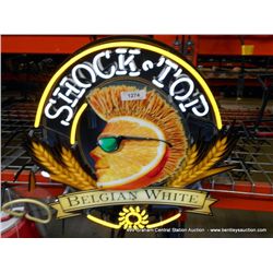 SHOCK TOP BELGIAN WHITE NEON LIGHT SIGN