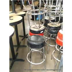 Red and Black Bar Stool (2X The Money)