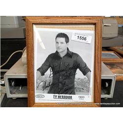 FRAMED PORTRAIT: TY HERDON--AUTOGRAPHED