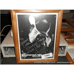 FRAMED PORTRAIT: HARRY LUGE-AUTOGRAPHED