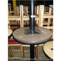24" ROUND SINGLE PEDISTAL BAR TABLE 42" TALL 2X MONEY