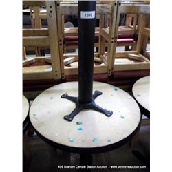 24" ROUND SINGLE PEDISTAL BAR TABLE 29" TALL 2X MONEY