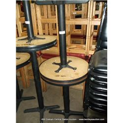 24" ROUND SINGLE PEDISTAL BAR TABLE 29" TALL 2X MONEY