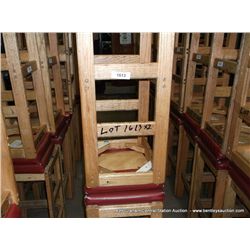 US WOOD RED TOPPED CUSHION BAR STOOL 29" 2X MONEY