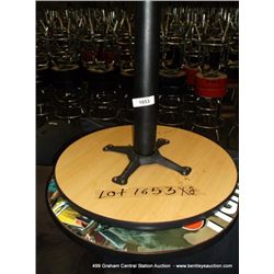 24  ROUND SINGLE PEDISTAL BAR TABLE 42  TALL 2X MONEY